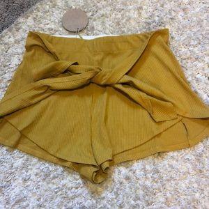 Yellow wrap short/skort